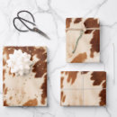 Search for cowhide wrapping paper Western