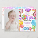 Search for candy 1st birthday invitations Candyland birthday party