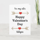 Search for sister valentines day cards Red
