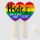Search for pride hand fans Rainbow