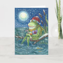 Search for frog christmas cards Santa
