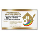 Search for house painter business cards Residential