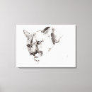 Search for black cat canvas prints Black and white