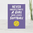 Search for softball player cards Cute
