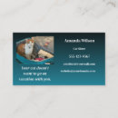 Search for funny cat business cards Pet sitting