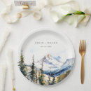 Search for ski paper plates Watercolor