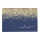 Search for navy blue placemats Monogrammed