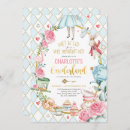 Search for alice in wonderland birthday invitations Tea party