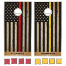 Search for firefighter cornhole sets Thin red line