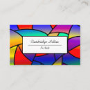 Search for stained glass business cards Modern