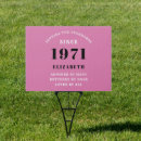 Search for 50th birthday outdoor signs Pink