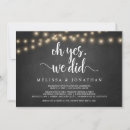 Search for chalkboard wedding invitations String lights