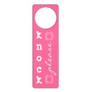 Search for funny door hangers Pink