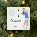 Search for golf ball ornaments Woman