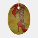 Search for high heel shoe ornaments Red