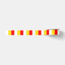 Search for red and yellow stripes ribbon White