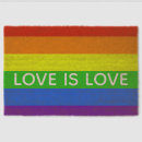 Search for gay pride doormats Love is love