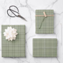 Search for rustic wrapping paper Sage green