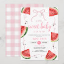 Search for watermelon baby shower invitations Red
