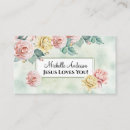 Search for jesus business cards Religious
