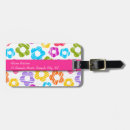 Search for colorful luggage tags Cheerful