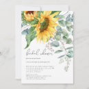 Search for sunflower bridal invitations Green