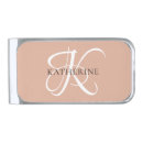 Search for pink money clips Initial