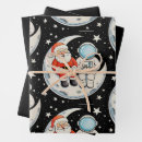 Search for holiday wrapping paper Santa