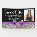 Search for purple and silver banners For kids