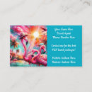 Search for pink flamingo business cards Vacation