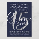 Search for navy blue silver birthday invitations Chic