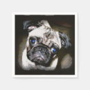 Search for pug napkins Black