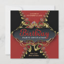 Search for red and black 30th birthday invitations Stylish