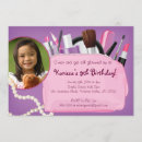 Search for kids spa party invitations Pink