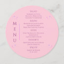 Search for pink menus Rehearsal dinner