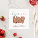 Search for gender reveal napkins Bear