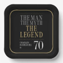 Search for 70th birthday plates Black