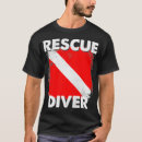 Search for rescue diver tshirts Water