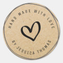 Search for handmade with love labels Kraft
