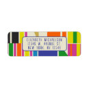 Search for vintage return address labels Geometric