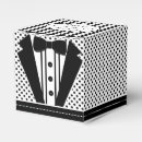 Search for tuxedo favor boxes Groom