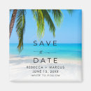 Search for beach wedding save the dates Palm tree