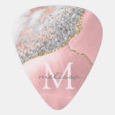 Search for monogram guitar picks Elegant feminine girly script