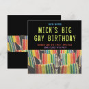 Search for gay birthday invitations Rainbow