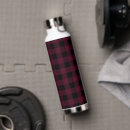 Search for black and white checkered water bottles Buffalo plaid