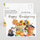 Search for thanksgiving cat postcards Happy