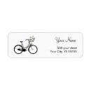 Search for bicycle return address labels White