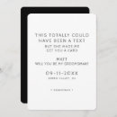 Search for funny groomsman cards Modern