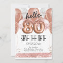 Search for save the date 80th birthday invitations Elegant