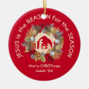 Search for jesus reason for the season ornaments Christian
